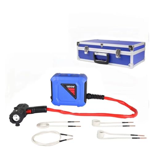 Magnetische Induktionsheizgerät 1800 W magnetisches Induktionsheizgerät, tragbares kleines flammenloses Autoreparaturwerkzeug, mit 4 Spulen 110 V/220 V(Carton,US_220V) von AIRUIXI