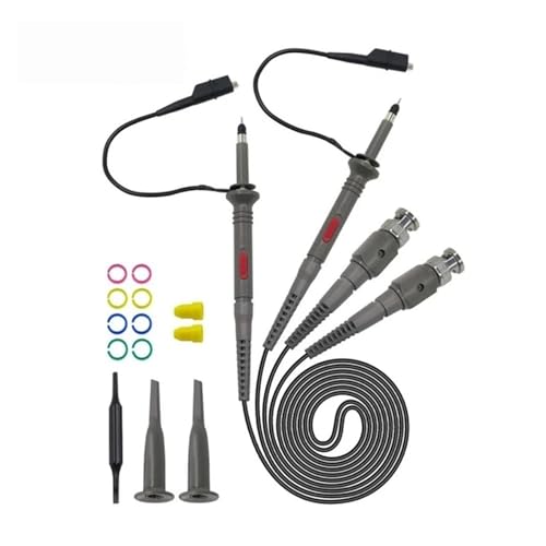 Oszilloskop Tastköpfe P6100 2PCS Oszilloskop-Sonden-Kit DC-100MHz Scope Clip Testsonde 100MHz Oszilloskop Tastköpfe P6100 2PCS Oszilloskop-Sonden-Kit DC-100MHz Scope Clip Testsonde 100MHz von AIRUIXI