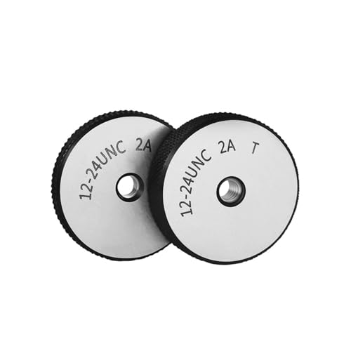 Ringlehre 1SET (1 * GO + 1 * NOGO) Nicht standardmäßiger metrischer Gewindelehrring mit feiner Verzahnung, Genauigkeit 2A UNC/F/EF/S 5/8-11/16(5/8-18UNF-2A T Z) von AIRUIXI