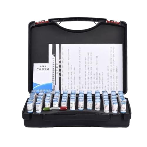 Stahlstiftlehre 51 Stück, 91 Stück, 98 Stück, 101 Stück, Präzisions-Stahlstiftlehre, Schrittweite 0,01 mm, glattes Lehrenlochlehren-Set, Stiftmesswerkzeug, Messwerkzeug(1.00-2.00mm 101pcs) von AIRUIXI