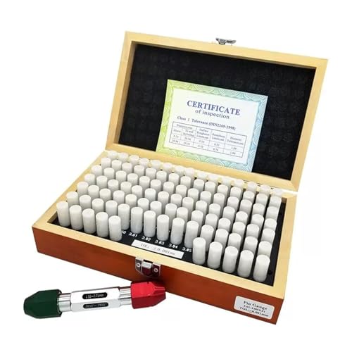 Stahlstiftlehre Präzisionsstahl-Stiftlehre 0,5–15 mm, glatter Messdorn, Lochlehren-Set, Stiftmesswerkzeug(0.1-10mm Step0.05 199Pcs) von AIRUIXI