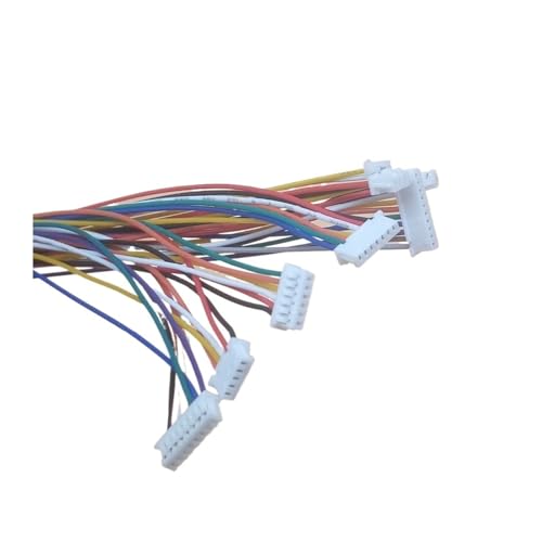 Steckverbinder-Kit 100 Stücke JST 1,25 2/3/4/5/6/7/8/9/10 Pin Einzelkopfstecker mit 28AWG 150mm elektronischem Draht for 1,25mm Leiterplattensteckverbinder(100Pcs 3p) von AIRUIXI
