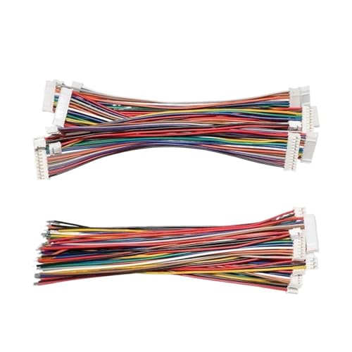 Steckverbinder-Kit 100 Teile/los 1,25 Draht Kabel Stecker JST 2/3/4/5/6/7/8/9/10Pin Elektronische Linie Einzigen Kopf Verbinden Terminal Stecker 28AWG 10cm Diy(8P) von AIRUIXI