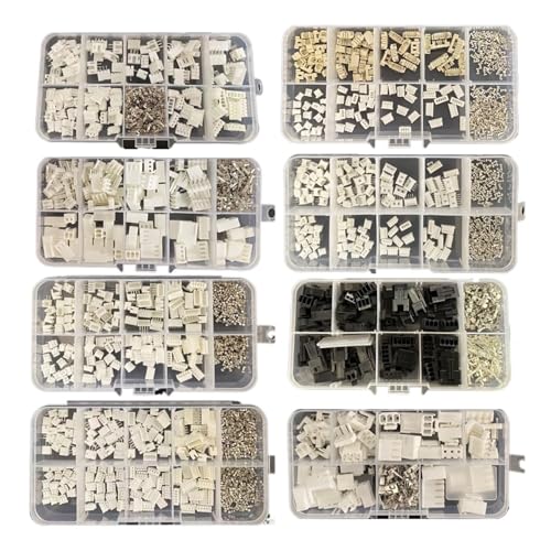 Steckverbinder-Kit 1Box ​​JST SH 1,0 MM/JST 1,25mm / PH 2,0mm / XH 2,54mm /VH/SM/KF2510 Stecker Buchse Gehäuse Crimp Terminal Connector Kit(JST 1.25mm Straight) von AIRUIXI