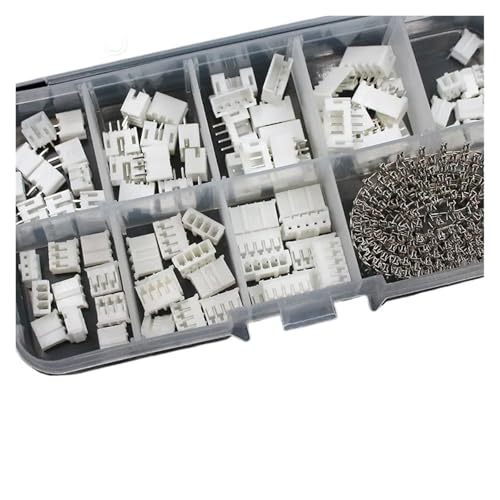 Steckverbinder-Kit 230 Stück XH2.54 PH2.0 2p 3p 4p 5-polig 2,54 mm 2,0 mm Pitch Terminal Kit Gehäuse Stiftleiste JST-Stecker Kabelstecker Adapter(PH2.0-1BOX) von AIRUIXI