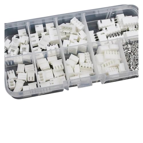 Steckverbinder-Kit 230 Stück XH2.54 PH2.0 2p 3p 4p 5-polig 2,54 mm 2,0 mm Pitch Terminal Kit Gehäuse Stiftleiste JST-Stecker Kabelstecker Adapter(XH2.54-1BOX) von AIRUIXI