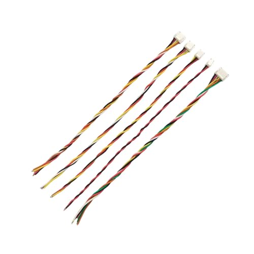 Steckverbinder-Kit 5 Stücke JST GH 1,25 2P 3P 4P 5P 6P Männlich Weiblich Stecker Mit 30AWG Silikon Draht 15cm Kabel GH 1,25 Einzel Doppel Stecker(Single head,15CM_2P) von AIRUIXI