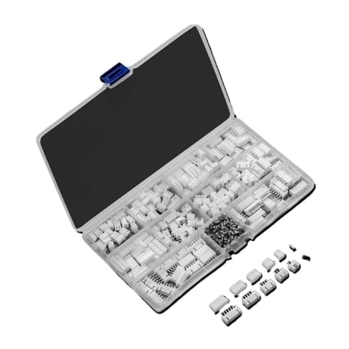 Steckverbinder-Kit 500-teiliges JST-XH-Anschlusskit – 2/3/4/5/6-poliges Gehäuse und 2,54-mm-Buchse for Kabeladapter und DIY-Projekte von AIRUIXI