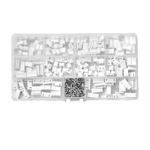 Steckverbinder-Kit 500-teiliges JST-XH-Anschlusskit – 2/3/4/5/6-poliges Gehäuse und 2,54-mm-Buchse for Kabeladapter und DIY-Projekte Steckverbinder-Kit 500-teiliges JST-XH-Anschlusskit – 2/3/4/5/6-poliges Gehäuse und 2,54-mm-Buchse for Kabeladapter und DIY-Projekte von AIRUIXI