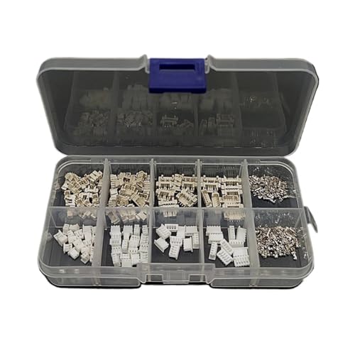 Steckverbinder-Kit 60 Sätze 1,25 mm Pitch Vertikaltyp SMD-Steckverbinder 2p 3p 4p 5-poliges Klemmengehäuse Stiftleisten-Steckverbindersatz im Karton von AIRUIXI