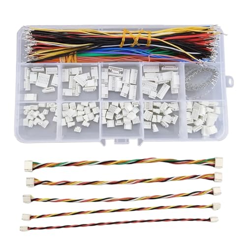 Steckverbinder-Kit GH1,25-mm-Anschlusssatz mit beidseitig vorgecrimptem Kabel aus weichem Silikon, 2/3/4/5/6/78/9/10-poliges Gehäuse, GH-Adapterkabel Steckverbinder-Kit GH1,25-mm-Anschlusssatz mit beidseitig vorgecrimptem Kabel aus weichem Silikon, 2/3/4/5/6/78/9/10-poliges Gehäuse, GH-Adapterkabel von AIRUIXI
