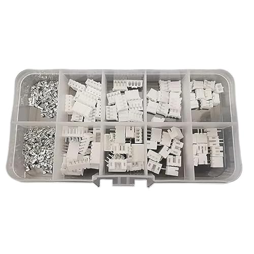 Steckverbinder-Kit JST 1.25/PH2.0/XH2.54/SM2.54/JST SYP 2P/VH3.96 Stecker + Buchse Kunststoffgehäuse Anschlussstiftleiste Kabelverbinder(PH2.0) von AIRUIXI