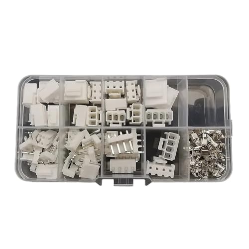 Steckverbinder-Kit JST 1.25/PH2.0/XH2.54/SM2.54/JST SYP 2P/VH3.96 Stecker + Buchse Kunststoffgehäuse Anschlussstiftleiste Kabelverbinder(VH3.96) von AIRUIXI