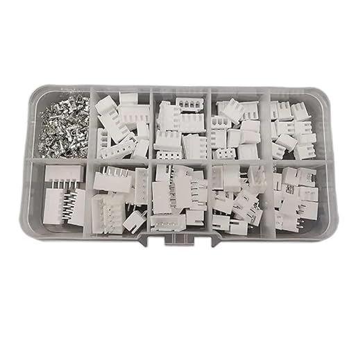 Steckverbinder-Kit JST 1.25/PH2.0/XH2.54/SM2.54/JST SYP 2P/VH3.96 Stecker + Buchse Kunststoffgehäuse Anschlussstiftleiste Kabelverbinder(XH2.54) von AIRUIXI