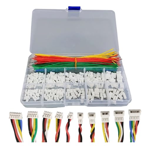 Steckverbinder-Kit Jst 1,25 mm Stecker-Buchse-Verlängerungsstecker-Kit und hochwertige vorgecrimpte Kabel, Silikon, 15 cm Kabel for Pixhawk-Flugsteuerung von AIRUIXI