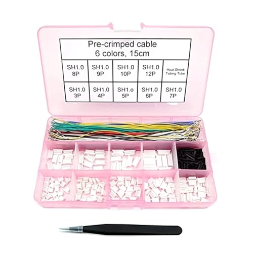 Steckverbinder-Kit SH1.0-Anschlüsse und vorgecrimpte Kabel SH1.0mm for FPV-Drohnen-Flugcontroller, 15 cm Kabel Steckverbinder-Kit SH1.0-Anschlüsse und vorgecrimpte Kabel SH1.0mm for FPV-Drohnen-Flugcontroller, 15 cm Kabel von AIRUIXI