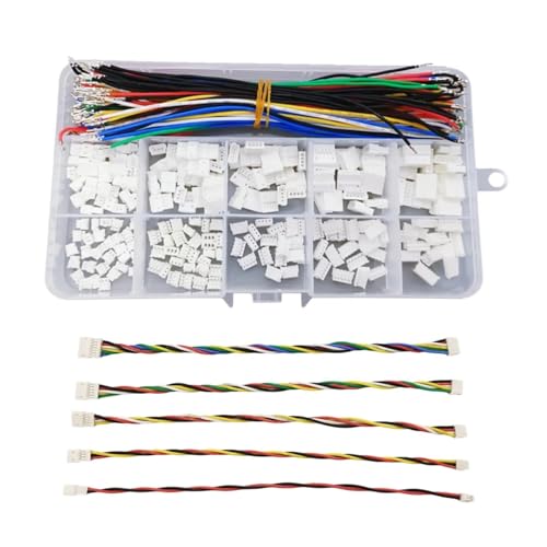 Steckverbinder-Kit ZH 1,5 mm Stecker-Buchse-Verlängerungsstecker-Kit und hochwertige vorgecrimpte 15 cm lange Kabel, 28 AWG, weicher Silikondraht Steckverbinder-Kit ZH 1,5 mm Stecker-Buchse-Verlängerungsstecker-Kit und hochwertige vorgecrimpte 15 cm lange Kabel, 28 AWG, weicher Silikondraht von AIRUIXI