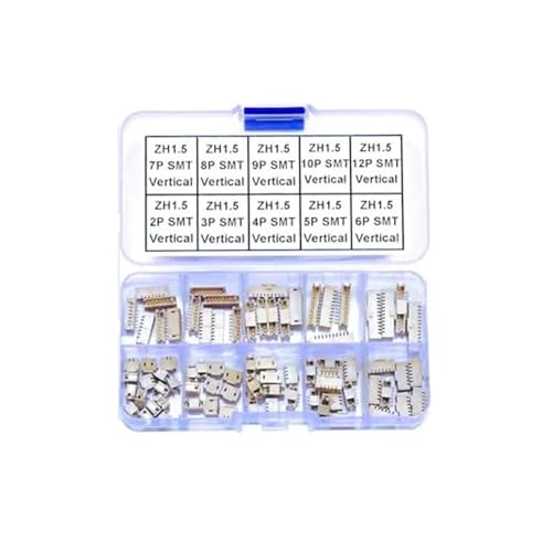 Steckverbinder-Kit ZH1.5 SMT-Stiftleiste Jst 1,5 mm Pitch IC-Steckeradapter, JST-ZH SMT-Stiftleiste Oberflächenmontage Top-Typ Vertikale Stiftleiste Steckverbinder-Kit ZH1.5 SMT-Stiftleiste Jst 1,5 mm Pitch IC-Steckeradapter, JST-ZH SMT-Stiftleiste Oberflächenmontage Top-Typ Vertikale Stiftleiste von AIRUIXI