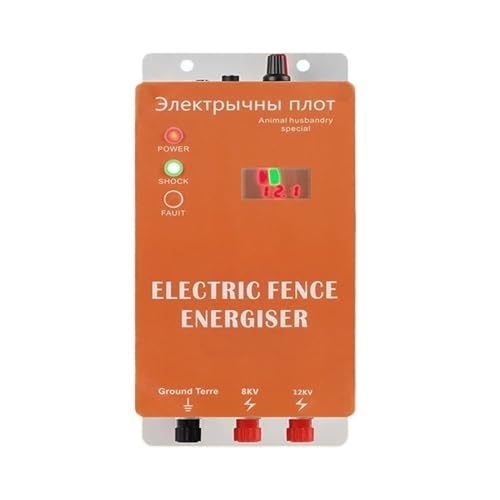 Weidezaungerät DC 12V Elektrozaun Ladegerät Impulstransformator Controller for Bauernhof mit Alarm(US-40KM-8J) von AIRUIXI