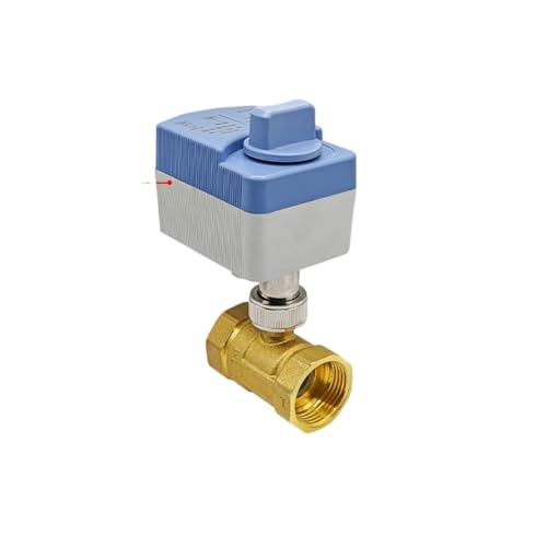 elektrische kugelhähne Elektrischer 2-Wege-Kugelhahn aus Messing, Klasse IP65, motorisierter Kugelhahn mit manueller Schalterfunktion, AC/DC 12 V/24 V/220 V(DN20,220VAC_CR04) von AIRUIXI