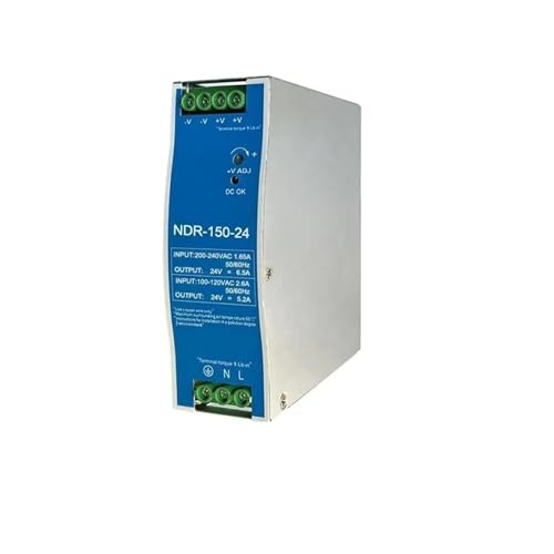 hutschienen-netzteil 2,5 A 12 V 5,2 A 24 V NDR150W Industrielles AC-DC-Schaltnetzteil mit Einzelausgang for DIN-Schienenmontage(NDR-150W-24V 5.2A) von AIRUIXI