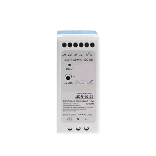 hutschienen-netzteil MDR-40-Serie DC 5 V 12 V 15 V 24 V 48 V Industrielles DIN-Schienen-Netzteil mit Einzelausgang(MDR-40-24V) von AIRUIXI