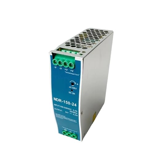 hutschienen-netzteil NDR-150-24 Dünnes Schaltnetzteil for DIN-Schienenmontage, 24 V, 150 W, Installation, Einzelausgang, AC/DC(NDR-150-24V) von AIRUIXI