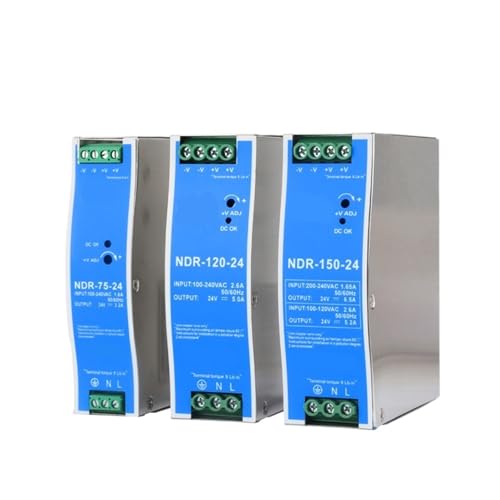 hutschienen-netzteil NDR-75 NDR-120 NDR-150 Schaltnetzteil Einzelausgang Industrielle DIN-SCHIENE AC zu DC 12V 24V(NDR-120-12) von AIRUIXI