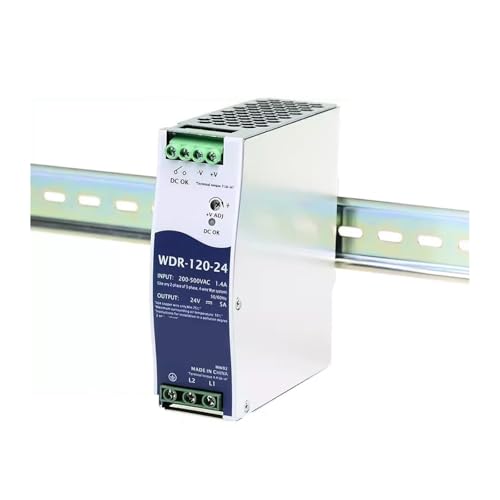 hutschienen-netzteil WDR-120W 12V 24V DIN-Schienenmontage Installation AV380V Eingangsführung Kurzschlussschutzschalter Netzteil AC/DC 120W(WDR-120-24V) von AIRUIXI