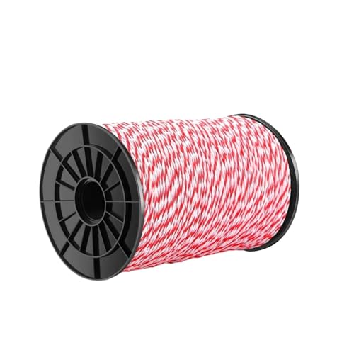 linearantrieb 200/500 m Rolle Elektrozaunseil Polywire mit Stahlseil for temporäre Weiden, Rotationsweide(2mmx200m) von AIRUIXI