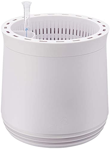 AIRY System M mit 6L Airy Base Substrat • Biologischer Luftreiniger filtert Schadstoffe, Allergene & Gerüche • Für Räume mit ca. 20qm • 1,6L Wassertank & Wasseranzeige • 2302 antikweiss-antikweiss von AIRY