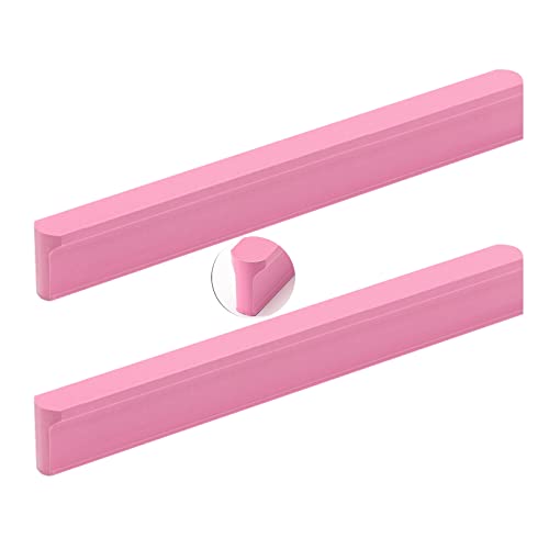 2 Stück Schrankgriffe Rosa Möbelgriff Rund T-förmig Profilgriff Aluminiumlegierung SchubladenKnöpfe Türgriff Zugknöpfe für Schlafzimmer Küche Kleiderschrank (Lochabstand 128mm) von AIRYLI
