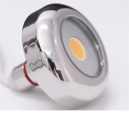 AIRYSSFU Poolbeleuchtung, Schwimmbadlicht Wasserdicht Buntes Badewannenlicht 12V Hülsentyp LED Unterwasser Unterwasser-Stufenwandlicht(Warm White,9W) von AIRYSSFU