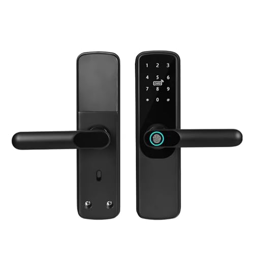 AIRYSSFU Türinnengriffe, Tuya Smart Türschloss Anti Peeping Finrprint Sicherheit Griff Schloss APP Steuerung Zubehör For Home Office Türen AIRYSSFU Türinnengriffe, Tuya Smart Türschloss Anti Peeping Finrprint Sicherheit Griff Schloss APP Steuerung Zubehör For Home Office Türen von AIRYSSFU