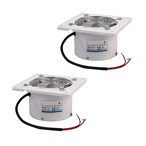 Abluftventilator, 2X 4 Zoll 20W Entlüftung Abluftventilator Fenster Wand Küche Toilette Badezimmer Gebläse Air Clean Cooling Vent von AIRYSSFU
