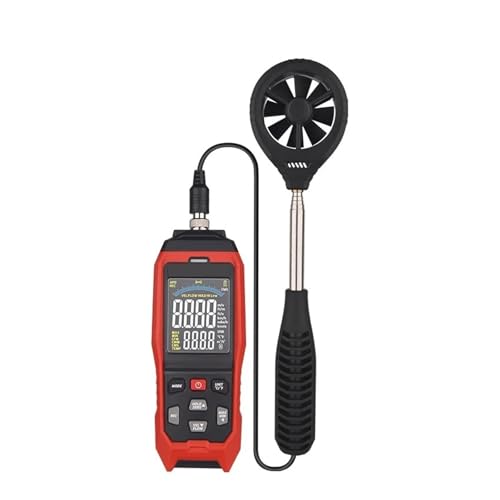 Anemometer, Hochpräzises digitales USB-Anemometer, flexible Messung des Luftstroms, der Luftgeschwindigkeit und der Temperatur(TA642A) von AIRYSSFU