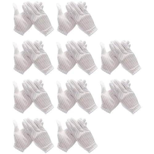 Antistatik-Eliminator, 10 Paar Antistatische Handschuhe Arbeitshandschuhe Elektronik Reparatur Computer Schutzhandschuhe von AIRYSSFU