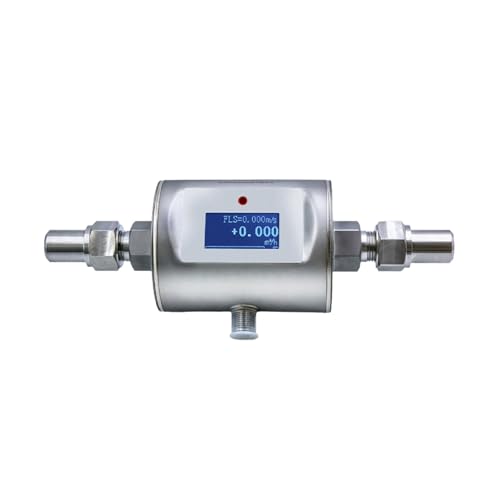 Durchflussmesser, Kompakter elektromagnetischer Durchflussmesser mit Gewinde, digitaler Inline-Wasserdurchflusssensor, Infrarot-Fernbedienung zur Messung von Rohrleitungen(DN10) von AIRYSSFU