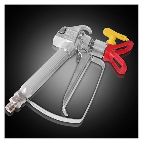 Farbspritzgeräte, 3600PSI Hochdruck-Airless-Farbspritzpistole mit 517-Spitze und Düsenschutz-Pumpsprüher und Airless-Spritzmaschine(Red with Nozzle) von AIRYSSFU
