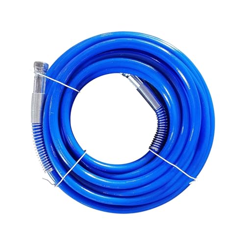 Farbspritzgeräte, Airless-Sprühgerät Ultrahochdruck-Faserschlauch, explosionsgeschützter Stahldraht, Latex-Farbschlauch, Zubehör for Hochdruckschläuche von Farbspritzgeräten(1/2Steel Wire Tube13mBlue) von AIRYSSFU