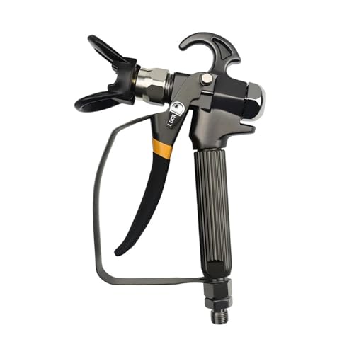 Farbspritzgeräte, Schwarze Hochdruck-Airless-Farbspritzpistole mit 517 Sprühdüsenschutz for Pumpsprüher-Airless-Spritzmaschine(Gun Nozzle) von AIRYSSFU