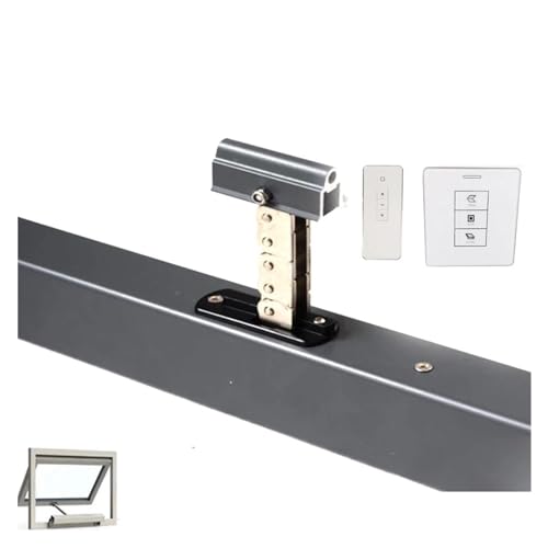 Gate Opener Kit, 24V Smart Actuator Fensteröffner Elektromotor Schwarz Automatisches Schließen/Öffnen Oberlicht/Gewächshaus Tuya Smartlife(Kit4) von AIRYSSFU