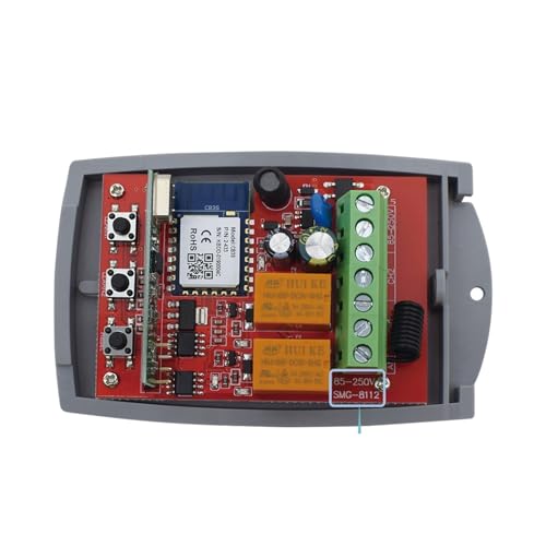 Gate Opener Kit, Tuya Auto Tor Steuerung Öffner Öffnung Tür Garage 433 Tor Externe Empfänger 12v 24v 220v Drahtlose portal Control Module(AC 85-250V WIFI) von AIRYSSFU