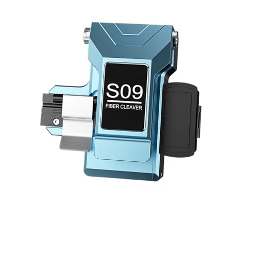 Glasfaser-Trenngerät, S09 Vollautomatisches, hochpräzises, einstufis Glasfaser-Trennrät, optisches Faser-sspleißrät, Schneidmesser(S-09 blue) von AIRYSSFU