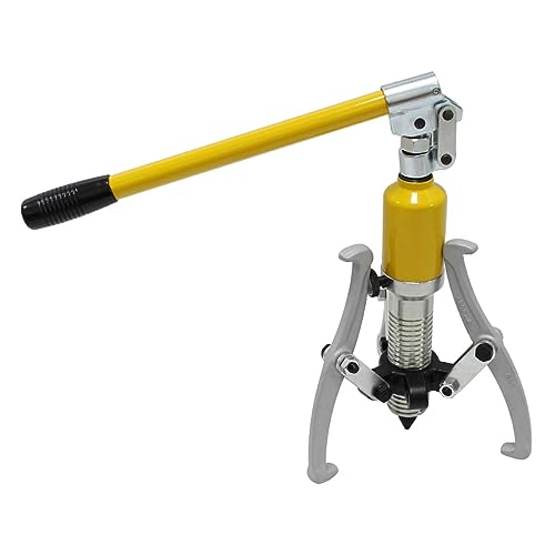 Hydraulische Crimpzange, 5T samt-Hydraulik-Abzieher, Larabzieher, Zwei-Backen-Drei-Backen-Cabrio-Abzieher, Werkzeug for Entfernen der Riemenscheibense(Gold) von AIRYSSFU