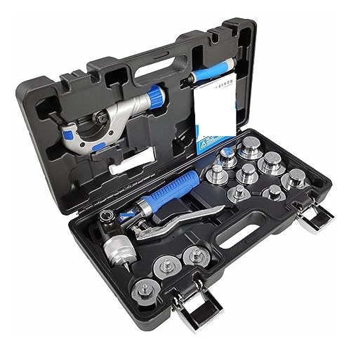 Hydraulische Crimpzange, HVAC-Hydraulik-Stauchwerkzeug-Set for Aufweiten von Kupferrohren, Kupferrohr-Aufweitwerkzeug 10–42 mm oder 3/8 Zoll bis 1–5/8 Zoll.(Inch jaws) von AIRYSSFU
