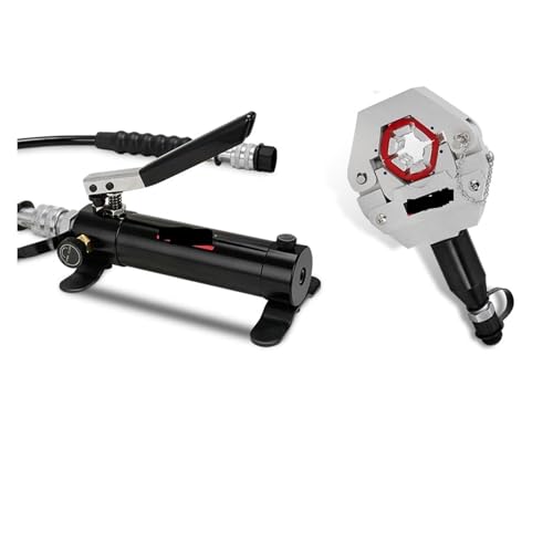 Hydraulische Crimpzange, Hydraulischer Schlauch-Crimper, manueller A/C-Schlauch-Crimper-Satz, Klimaanlagen-Reparatur, Hand-Schlauch-Crimp-Werkzeug(APR-7842AwithAPR-180) von AIRYSSFU