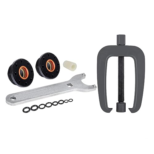 Hydraulische Crimpzange, Marine-Werkzeug-Entlüftungsset, hydraulischer Lenkungsunterstützungshalterungsabzieher und Zylinderdichtungssatz, passend for Bootszubehör(White) von AIRYSSFU