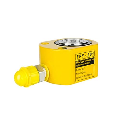 Hydraulische Crimpzange, Ultradünner geteilter hydraulischer Wagenheber, elektrisch, geteilter Hub, 14 mm, 20 t Hebewerkzeug, ausgestattet mit Hydraulikpumpe(FPY-201) von AIRYSSFU