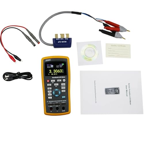 Kondensatortester, ET430 Lcr-Meter Lcr-Tester Kapazitäts-, Induktivitäts- und Widerstandsmessgerät Tester Stufenlos einstellbar Handheld LCR Digital Bridge,Elektronische Testgeräte(ET431) von AIRYSSFU